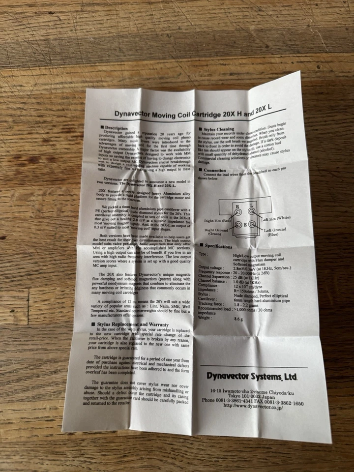 Dynavector DV dv-20x Box Only - Image 2 of 4