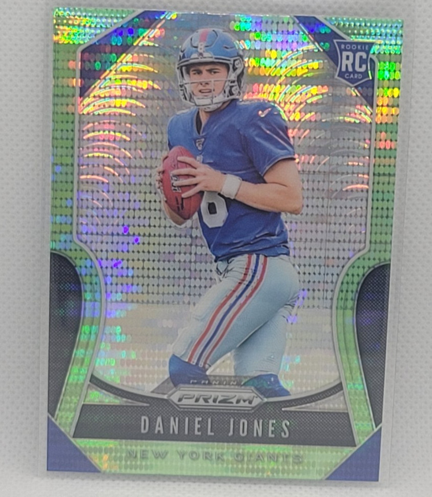 2019 Prizm Daniel Jones RC Neon Green Pulsar Prizm #302 Giants
