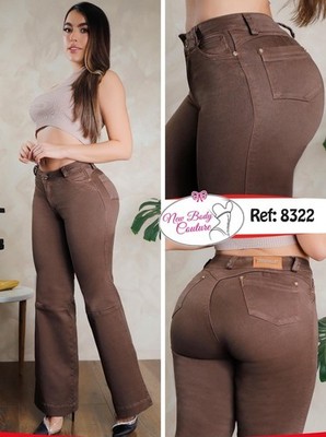 Flared Jeans Bon Bon Up  Levanta cola colombianos butt lifter high waist 8322
