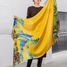 90x180cm Landscape Print Long Scarf Lightweight Sun Shield Shawl Wrap