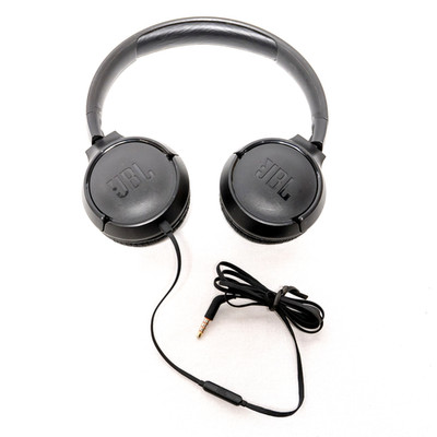   JBL Tune 500M Wired On-Ear Foldable Headphones w/ Built-In Microphone -Black  