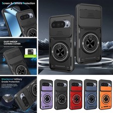 For Google Pixel 11/10 ProXL/10Pro/10 Magnetic Ring Stand Rugged Case Lens Cover