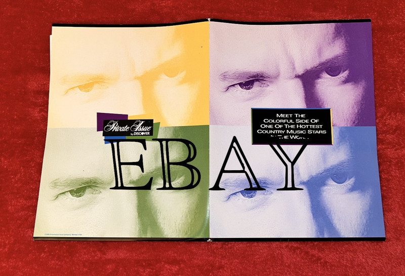 RANDY TRAVIS press kit for Private Issue Discover Card credit card 1998