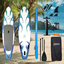FAYEAN 10'6 Inflatable Standup Paddle Board 6'' Thick SUP Board with Accessories