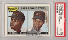 Joe Morgan/Sonny Jackson 1965 Topps Rookie Stars Card #16 PSA 6 EX-MT