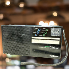 Vintage National RF-266 AM Shortwave SW Radio 6-Preset Japan 1980s Portable