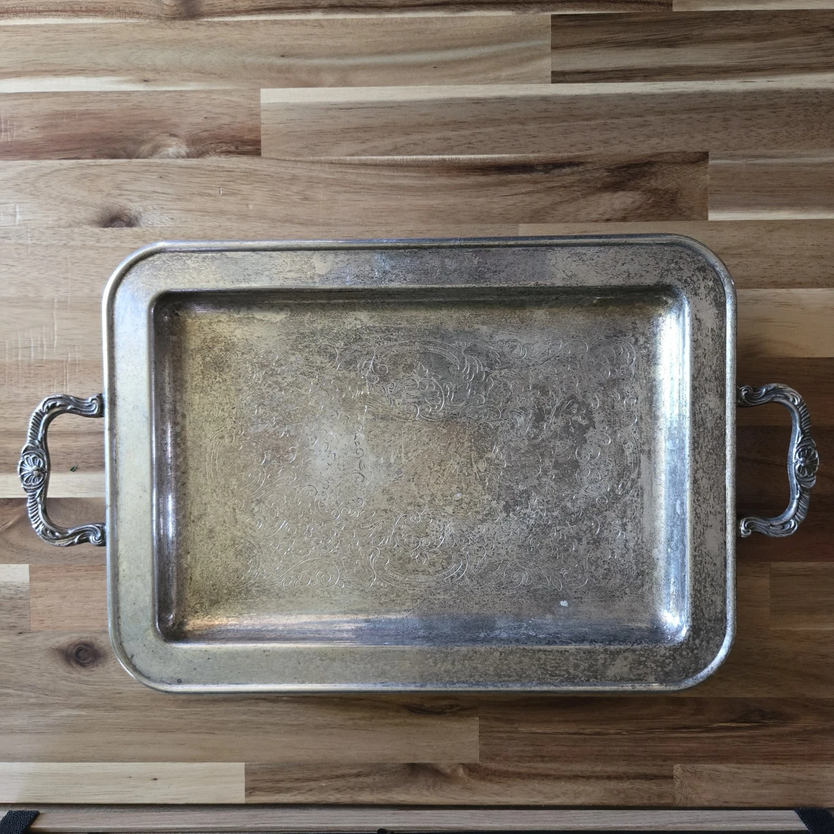 Leonard Silver In Antique Us Silver-Plated Platters & Trays for