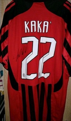 Kaka AC Milan Handsigniertes Trikot COA Mailand Brasilien Ballon d'Or Serie A