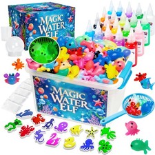Upgraded Magic Water Elf Toy Kit, 20 Gels 15 Molds, Craft Art Kits for Ki...