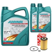 MotoröL Set 5W-30 Giga Light MV 0530 LL 7 Liter + ÖLfilter FüR VW Crafter 30-35
