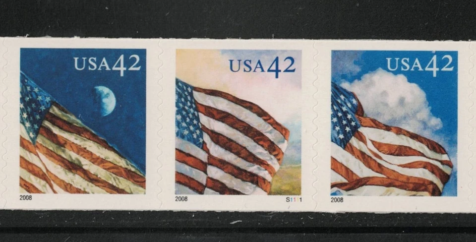SCOTT#4236-4239, FLAGS, PNC9, PLT.#S111. XF & NH. - Image 2 of 2