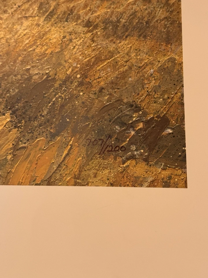 Nancy Glazier Stormy The Smell of Rain Coming Limited Edition Print 707/1200 Signed - Bild 2 von 4