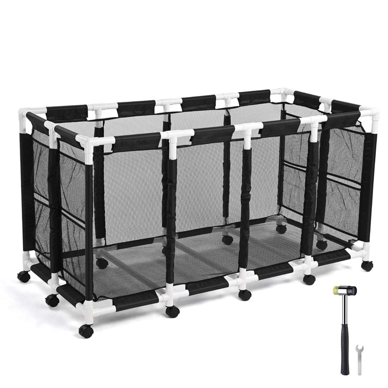AplusChoice 335 Gallon Pool Storage Bin 12 Wheels Rolling Cart Pool Noodles Toys
