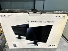 Acer G245HQ Abd Black 23.6 in Widescreen Flat Panel Backlit LCD Monitor  DVI