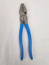 Channel lock XLT 9.5" Round Nose Lineman's Pliers #369 Heat Treated Made In USA