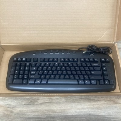 LEFT HAND Keyboard Ergonomic Black Wired, A4Tech Model: KSB-29 No Original Box