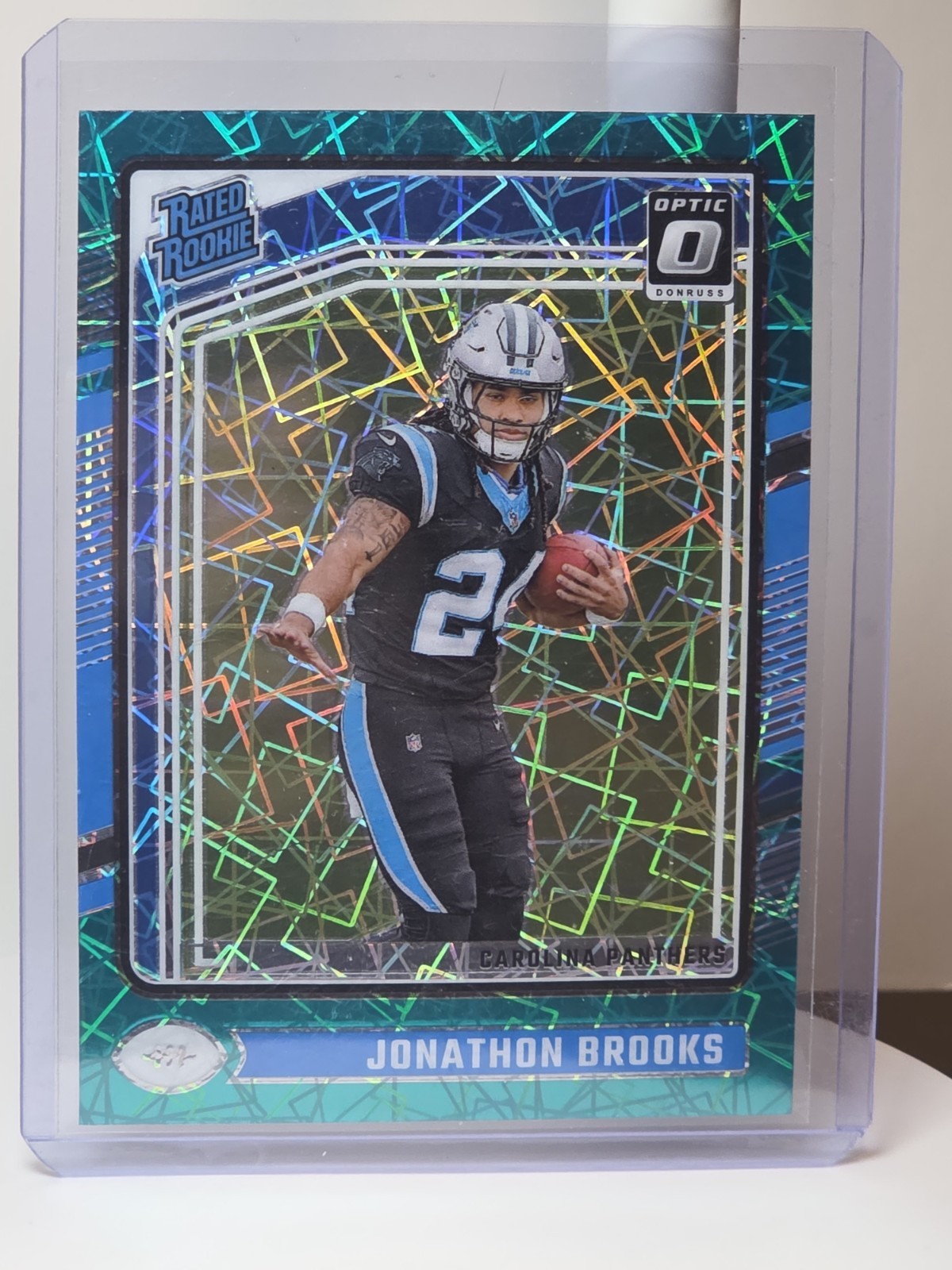 2024 Optic - Jonathon Brooks Teal Velocity #258 Rated Rookie 