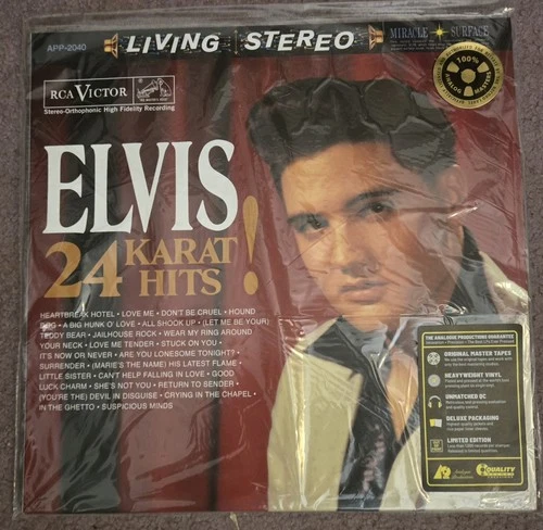 Elvis Presley 24 Karat Hits Analogue Productions 3x45rpm vinyl NEW Sealed