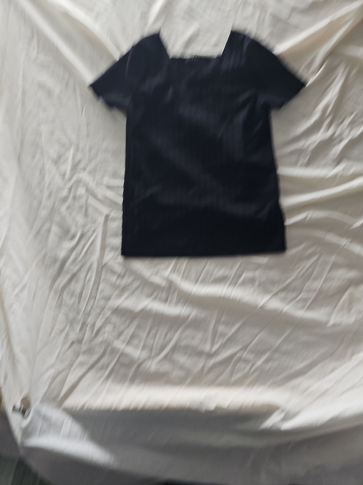Next Black Ribbed Square Neck Short Sleeve Top