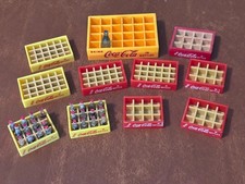 Vintage Lot Mini Coca~Cola Crates and Bottles