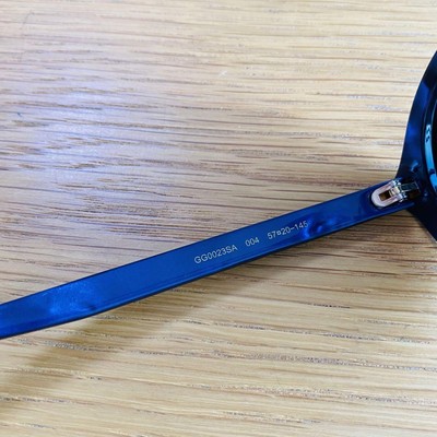 GUCCI Blue Sunglasses GG0023SA Unisex Acetate Frame Italy Made | eBay