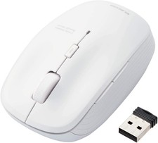 ELECOM Wireless Mouse M-BL21DBSKWH Quiet Antibacterial 5 Buttons 3 Level Po