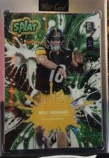 2025 Wild Card Splat Football Will Howard Cross Hatch Shimmer 3/3