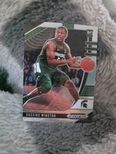 2020 Panini Prizm Draft Picks #29 Cassius Winston Rookie Michigan State Card. rookie card picture