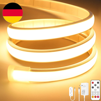 Lamomo Cob Led Streifen, Warmweiss Dimmbar 3M Led Strip Mit Fernbedienung, 3000K