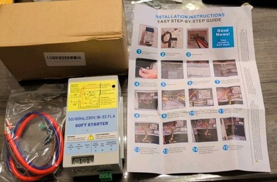 AC Soft Starter 16-32 FLA 230V 50/60Hz - Complete Kit w/ Wiring & Instructions