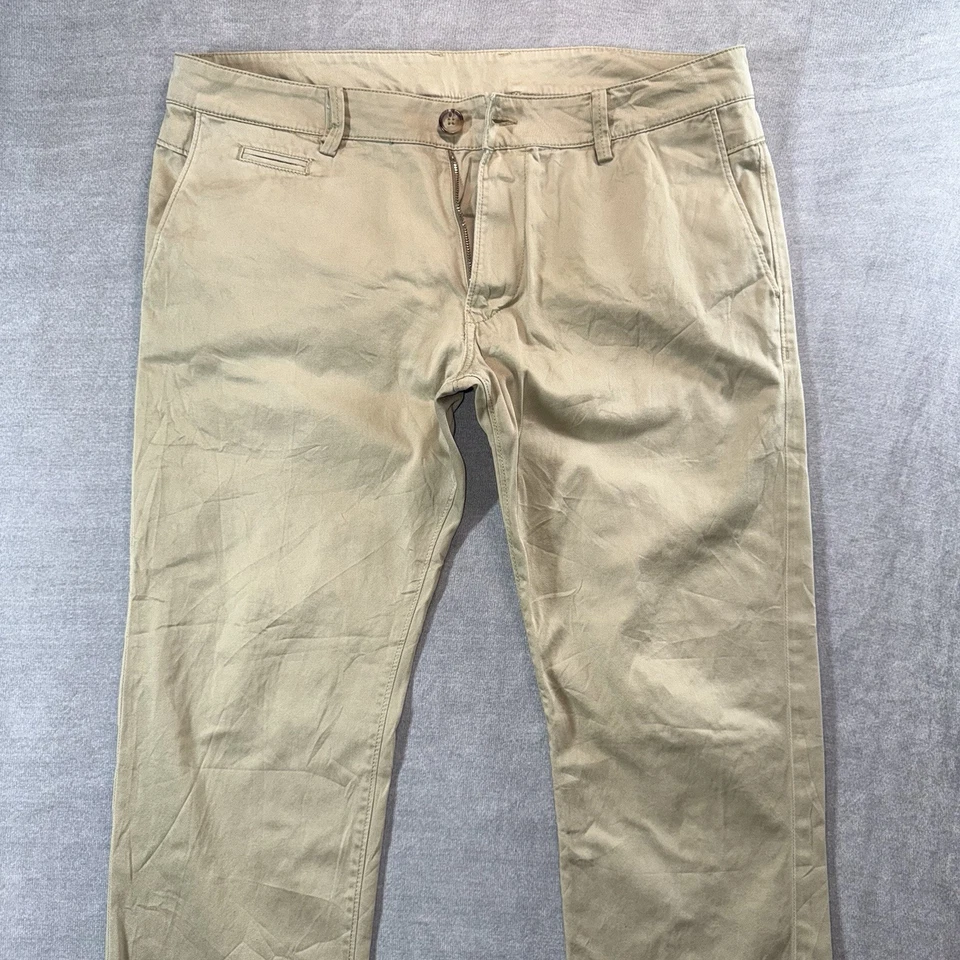 Diesel Khaki Pants Mens 34x29 Tan Beige Chino Pants Stretch Business Casual - Image 2 of 4