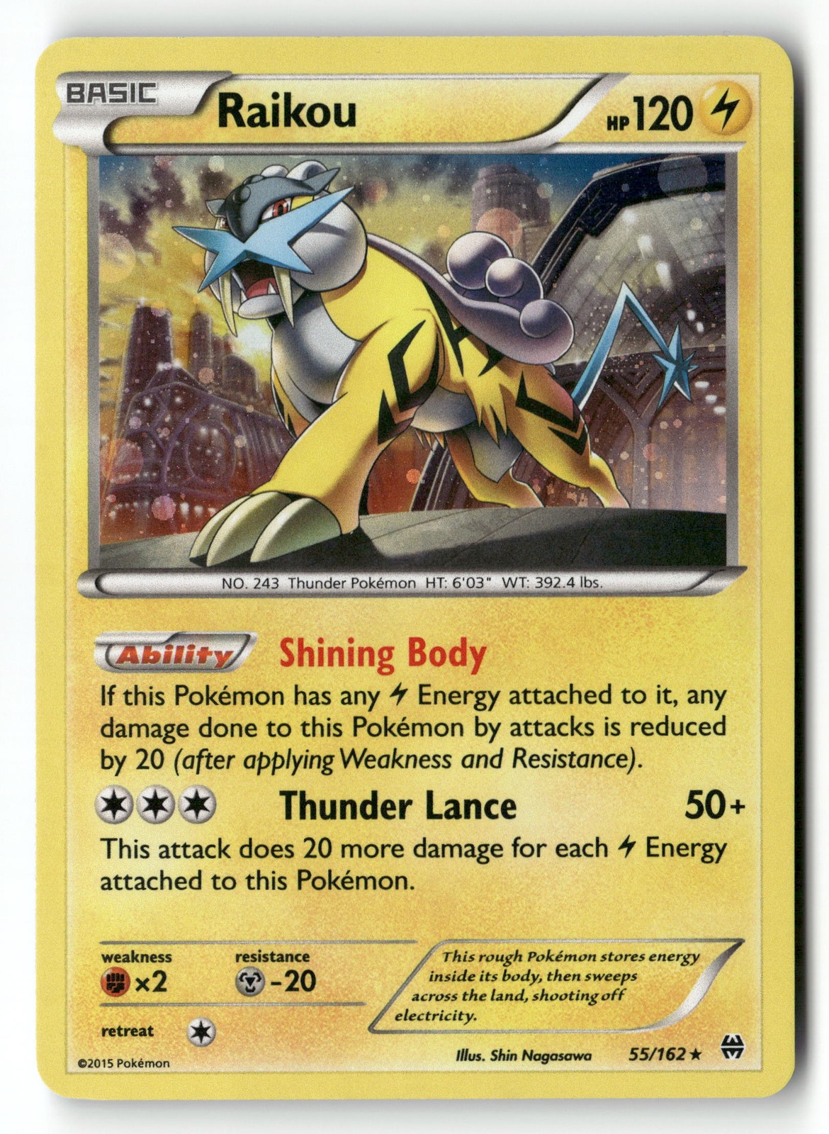 Raikou - 55/162 (Cosmos Holo) 055/162 Blister Exclusives Pokémon TCG LP