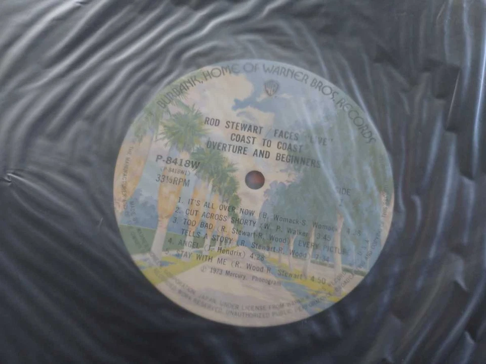 Rod Stewart Faces Live Coast To Overture And Beginners Lp Record With Obi - Image 4 of 4