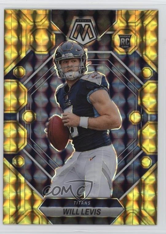 2023 Panini Mosaic Rookies Reactive Yellow Mosaic Prizm Will Levis #377 0t2