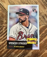 2022 Topps Chrome Platinum Anniversary Spencer Strider Base RC #186 - Braves