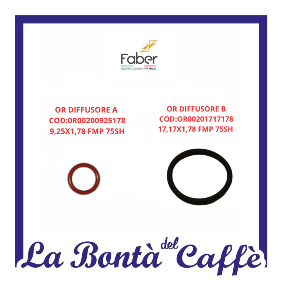 RICAMBI ORIGINALI DIFFUSORE A E DIFFUSORE B PER MACCHINA DA CAFFE' SLOT FABER