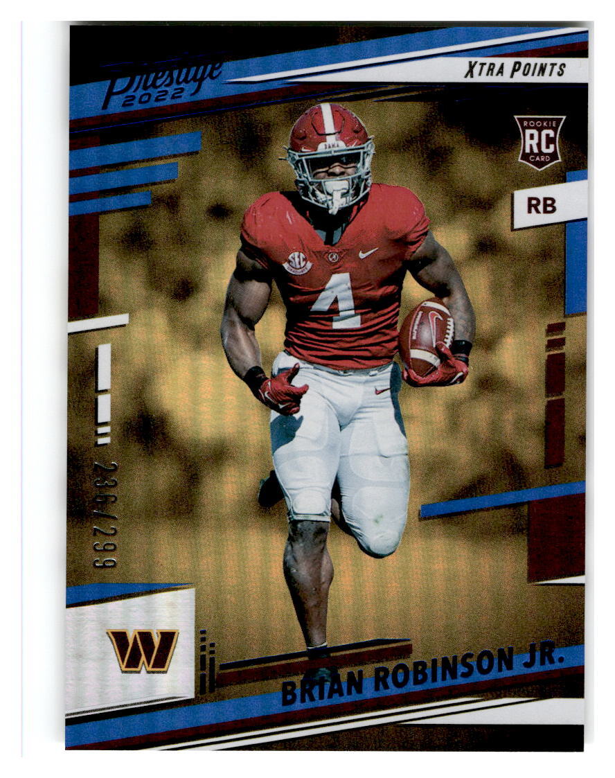 2022 Panini Prestige #320 Brian Robinson Jr. Xtra Points Blue #/299