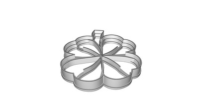 Cookie Cutter for Shamrock Cookies - Four Leaf Clover Design 3D Printed