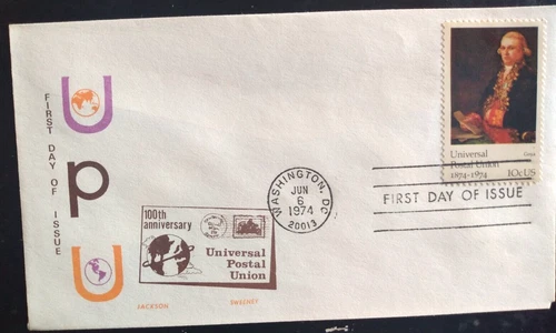 SPANISH PAINTER FRANCISCO GOYA UPU 1974 SCARCE JACKSON CACHET FDC VF UNADDR