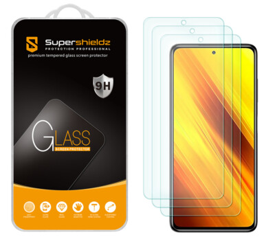 3X Tempered Glass Screen Protector for Xiaomi Poco X3 /X3 Pro/ Redmi Poco X3 NFC
