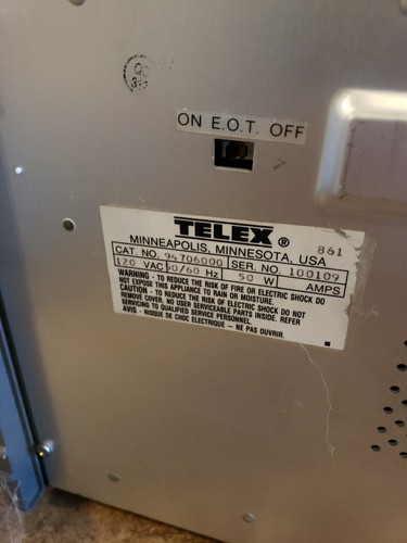 TELEX CD2 STEREO CASSETTE DUPLICATOR 1 to 3 TAPE COPY Machine AS IS FOR PARTS - Picture 15 of 17
