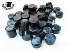 Accordion Buttons Black Pearl 12.5x7.5 (mm)