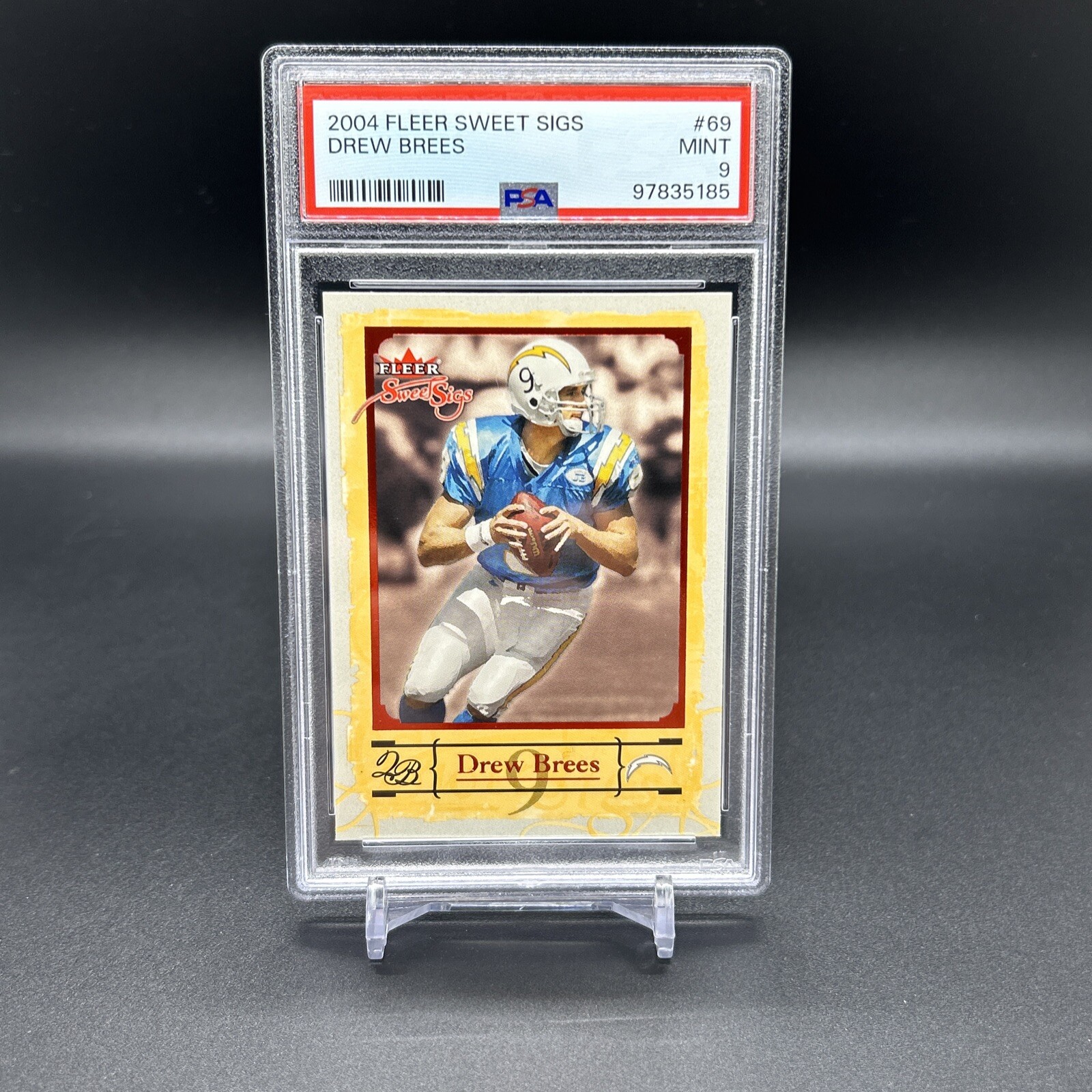 2004 Fleer Drew Brees Sweet Sigs PSA 9