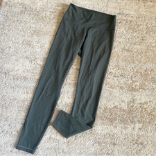 Everlane Perform Regular Leggings High Rise Yoga Pants Gym Forest Green: Medium