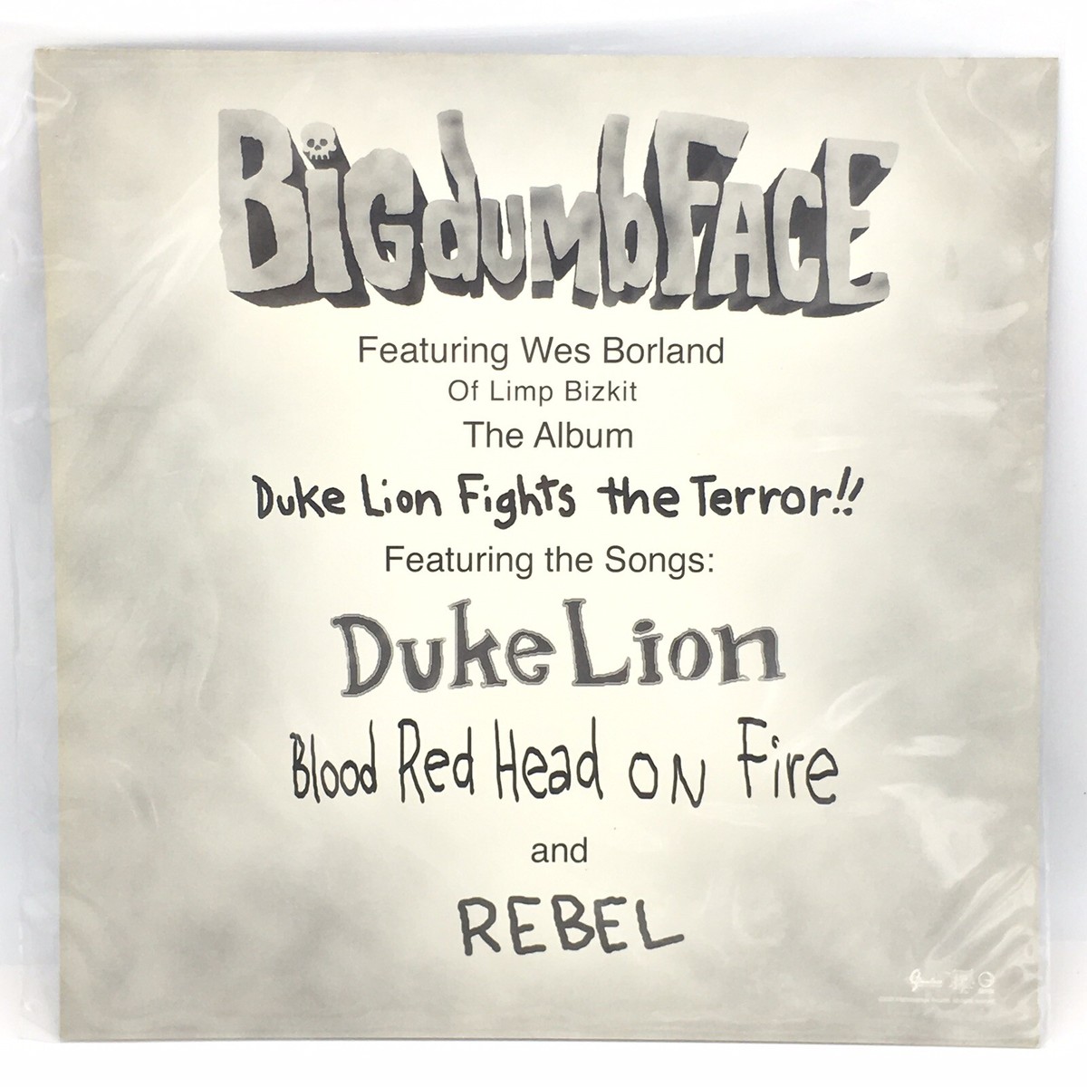 BIG DUMB FACE FEATURING WES BORLAND OF LIMP BIZKIT Promo POSTER