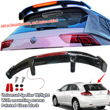Universal Fit For Toyota Venza 2009-2016 Rear Roof Spoiler Wing Black With Light