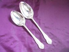LOVELY SET OF 2 GEORGE BUTLER SILVER PLATED EPNS GADROON PATTERN TABLE SPOONS 