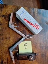 1 RARE LEATHERMAN ORIGINAL PST Multi Tool Knife BIG LETTERS JAPAN   Lot Q6