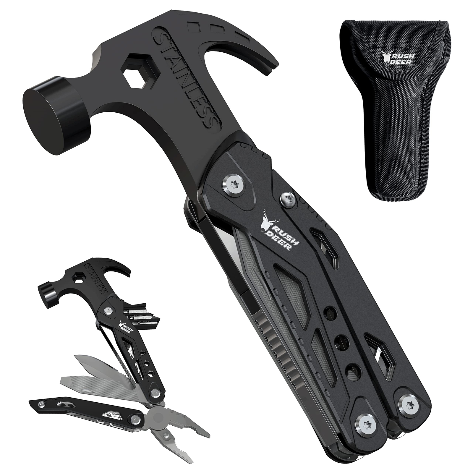 14-in-1 Multitool, Gifts for Dad, Mini Hammer Multitool, Small Hammer Tool, S...