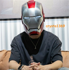 US SHIP AUTOKING Iron Man Helmet MK5 Electronic Voice Activated Open Close Gift